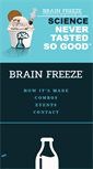 Mobile Screenshot of brainfreezeicecreamlab.com